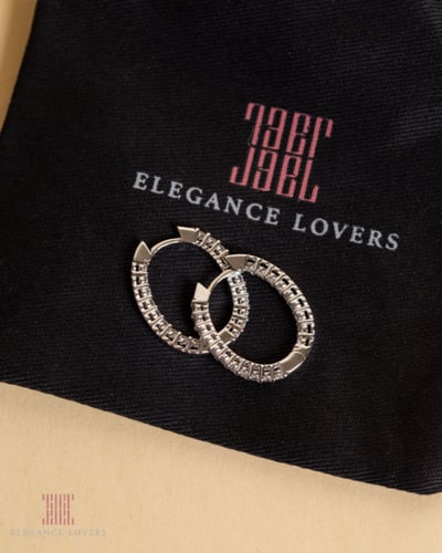 حلق التنس مطلي ذهب ماركة Elegance Lovers