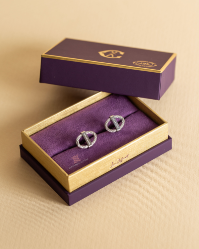 كبك ماركة شاريول ST Tropez Steel Cufflinks