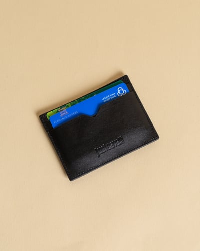 محفظة بطاقات ماركة جست كافالي - Black Classic