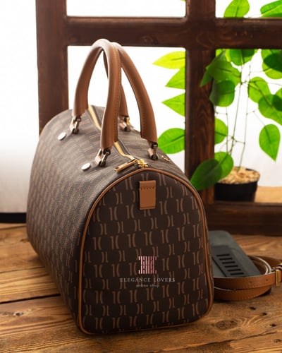 شنطة كتف ماركة الفيرو مارتيني Brown Logo