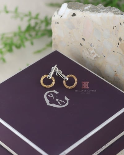 حلق مطلي ذهب ماركة شاريول - ZEN Straight Round