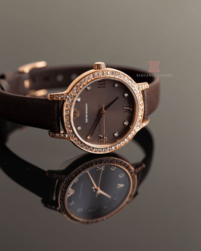 ساعة نسائية كريستال ماركة امبريو ارماني AR11555