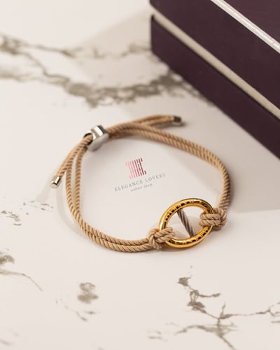 إسوارة فضه مطلية ذهب ماركة شاريول