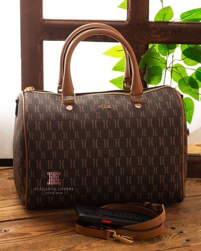 شنطة كتف ماركة الفيرو مارتيني Brown Logo