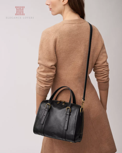 شنطة كتف ماركة فوسيل - Black Satchel