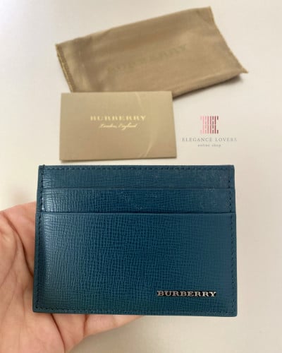 محفظة بطاقات ماركة بربري - تركواز