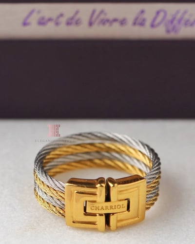 خاتم مطلي ذهب ماركة شاريول BIARRITZ RING