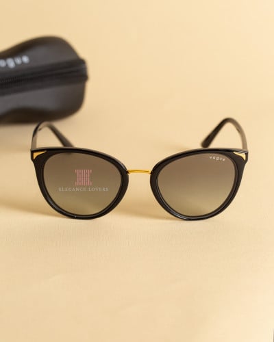 نظارة شمسية نسائية ماركة فوج - Cat Eye Black