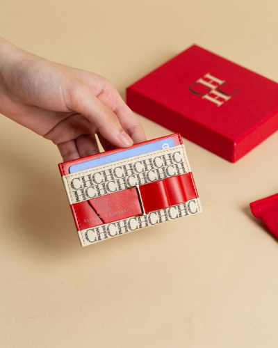 محفظة بطاقات ماركة كارولينا هيريرا White/Red Fionk...