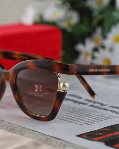 نظارة شمسية نسائية ماركة كارولينا هيريرا - Brown/P...