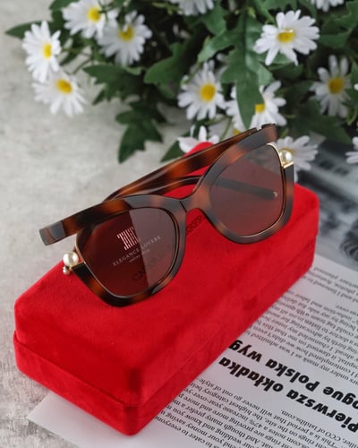 نظارة شمسية نسائية ماركة كارولينا هيريرا - Brown/P...