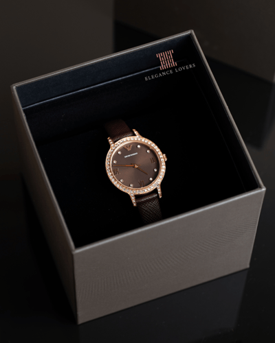 ساعة نسائية كريستال ماركة امبريو ارماني AR11555