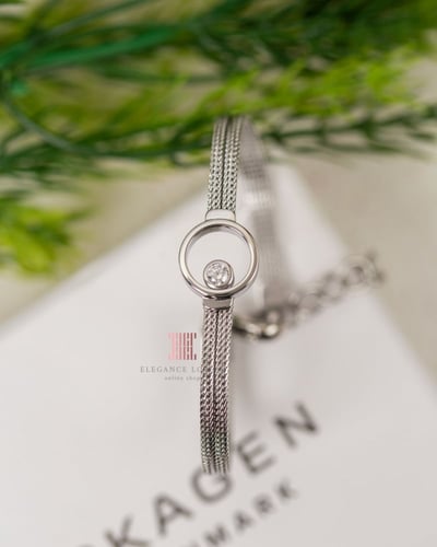 إسوارة كريستال ماركة سكيجان - Silver Dial Crystal