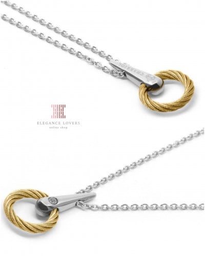 سلسال كريستال مطلي ذهب ماركة شاريول