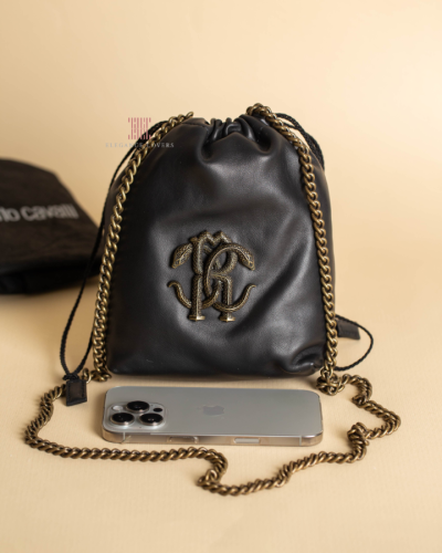 شنطة كورس ماركة روبرتو كافالي Black Bucket
