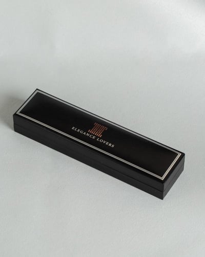 طقم كريستال سلسال + حلق باسكويل ديزاين ماركة Elega...