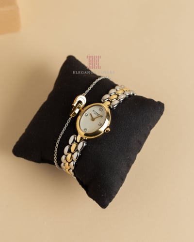 طقم نسائي ساعة + إسوارة ماركة كوتش SAMMY GIFT SET