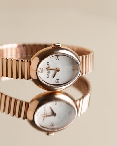 ساعة نسائية ماركة كوتش Sammy Oval Rose Bracelet