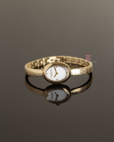 ساعة نسائية ماركة كوتش Sammy Slim Gold/White