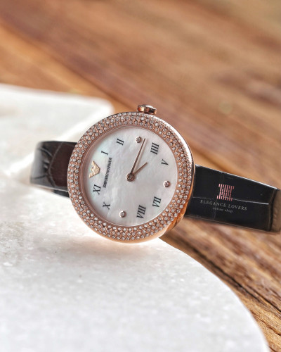 ساعة نسائية كريستال ماركة امبريو ارماني