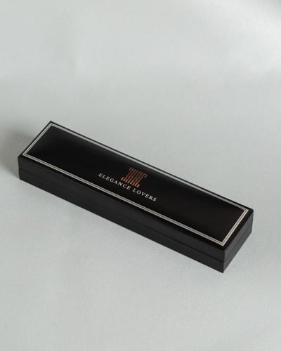طقم كريستال سلسال + حلق باسكويل ديزاين ماركة Elega...
