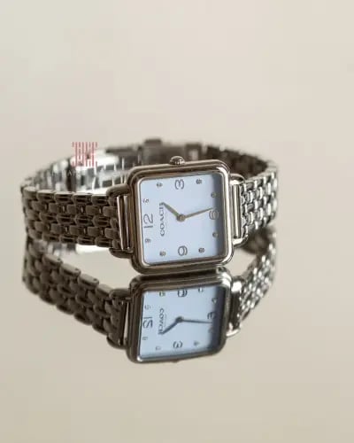Women's watch, Coach brand, Champagne Silver