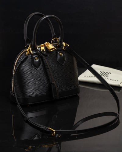 شنطة تصميم LV جلد طبيعي إيطالي فاخر ماركة Elegance...