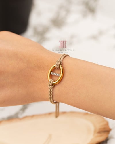 إسوارة فضه مطلية ذهب ماركة شاريول