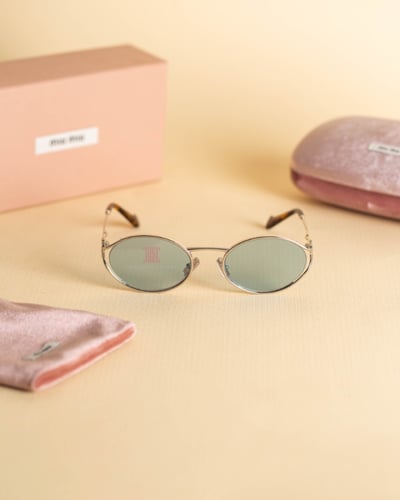 نظارة شمسية نسائية ماركة ميو ميو MU52YS - Silver