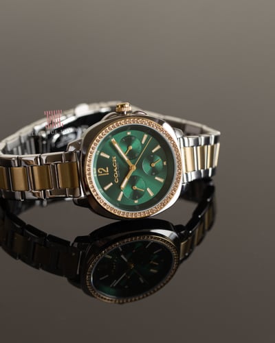 ساعة نسائية ماركة كوتش Kitt Chronograph Two Tones...