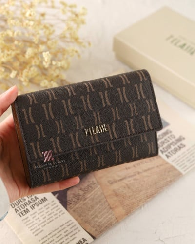 محفظة نسائية ماركة الفيرو مارتيني Brown Logo Large