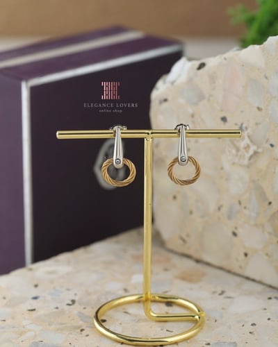 حلق مطلي ذهب ماركة شاريول - ZEN Straight Round