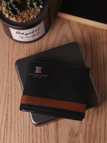 محفظة رجالية ماركة فوسيل Black/Brown