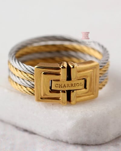 خاتم مطلي ذهب ماركة شاريول BIARRITZ RING