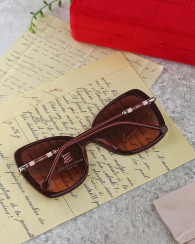 نظارة شمسية نسائية ماركة كارولينا هيريرا - Burgund...