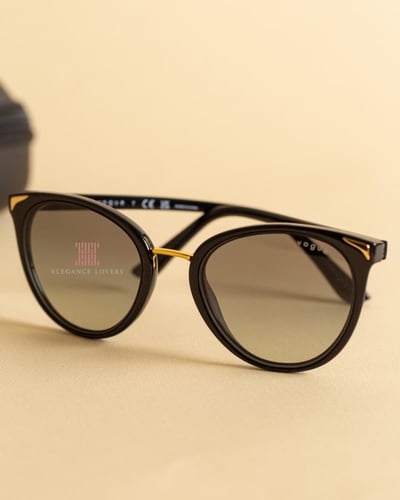 نظارة شمسية نسائية ماركة فوج - Cat Eye Black
