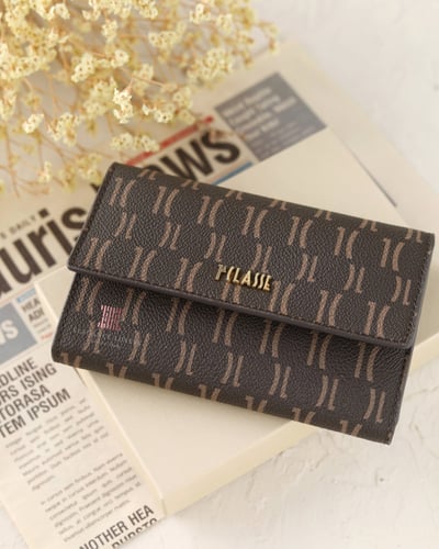 محفظة نسائية ماركة الفيرو مارتيني Brown Logo Large