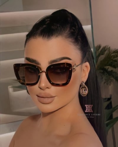 نظارة نسائية ماركة فندي - Cat Eyes Fendi Logo