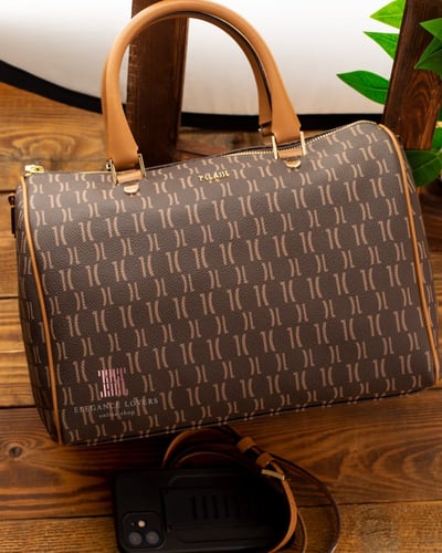 شنطة كتف ماركة الفيرو مارتيني Brown Logo