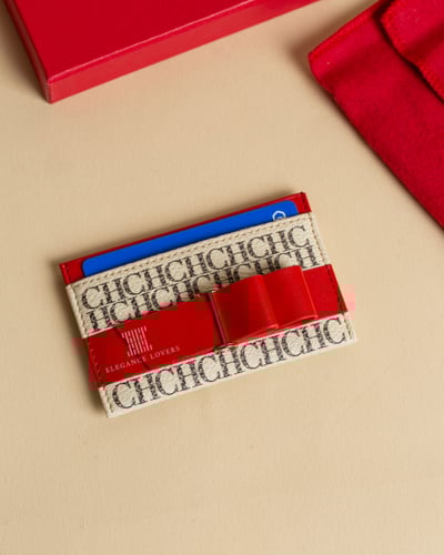 محفظة بطاقات ماركة كارولينا هيريرا White/Red Fionk...