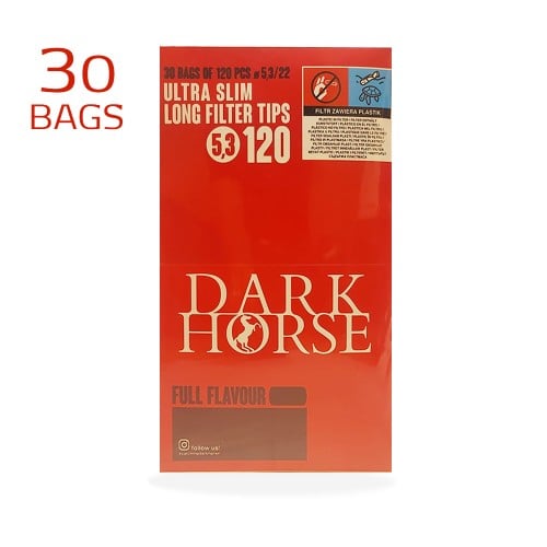 DARK HORSE ULTRA SLIM LONG FILTER TIPS 30 BAGS of...