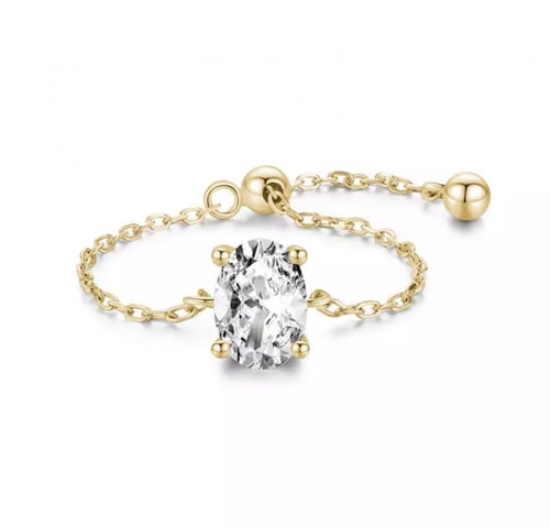 خاتم فضه عيار 925 قابل لتعديل المقاس