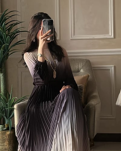 فستان بتدرج لون