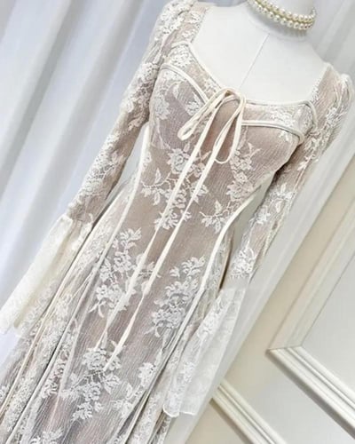 فستان دانتيل راقي