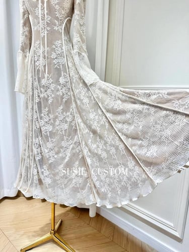 فستان دانتيل راقي