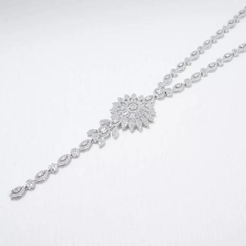 طقم زيركون راقي قطعتين