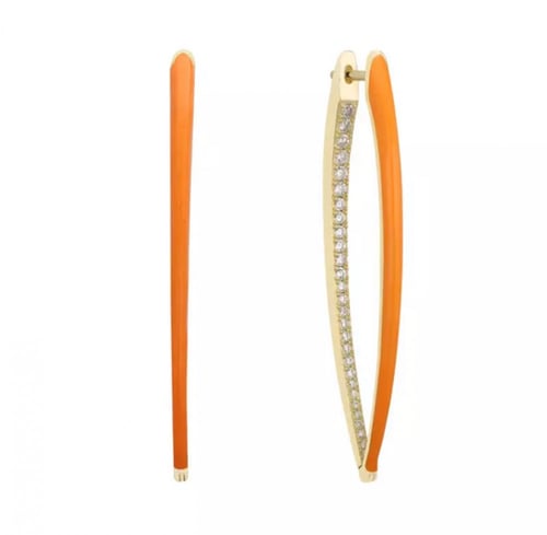 حلق نسائي فضه عيار 925