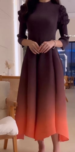 فستان بتدرج لون