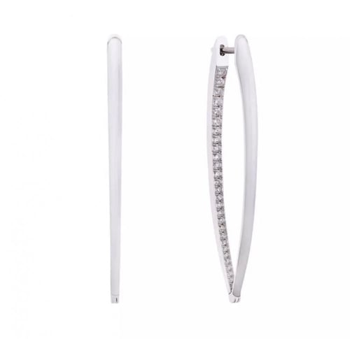 حلق نسائي فضه عيار 925