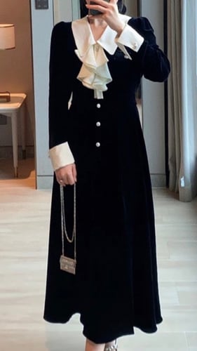 فستان مخمل انيق